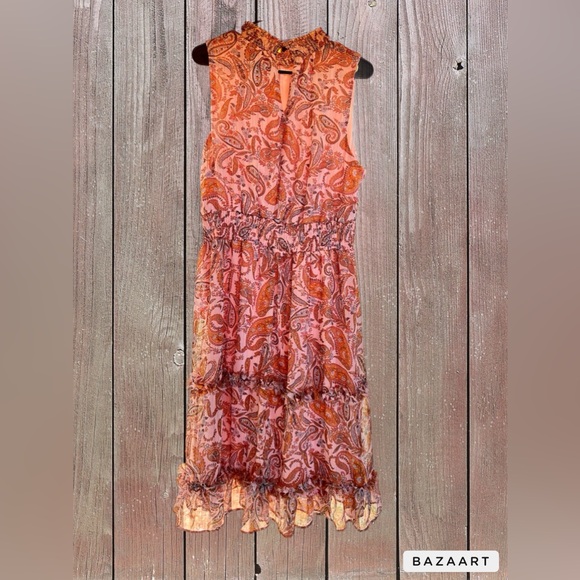 1. State Paisley Chiffon Maxi Dress. New - Picture 2 of 7